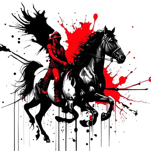 4 horsemen tattoo design idea