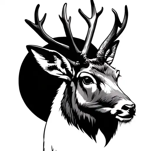 Jackalope tattoo design idea