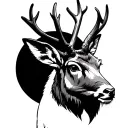 Jackalope tattoo design idea