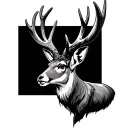 Jackalope tattoo design idea