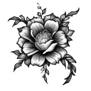 Collarbone tattoo design idea