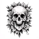 Collarbone tattoo design idea