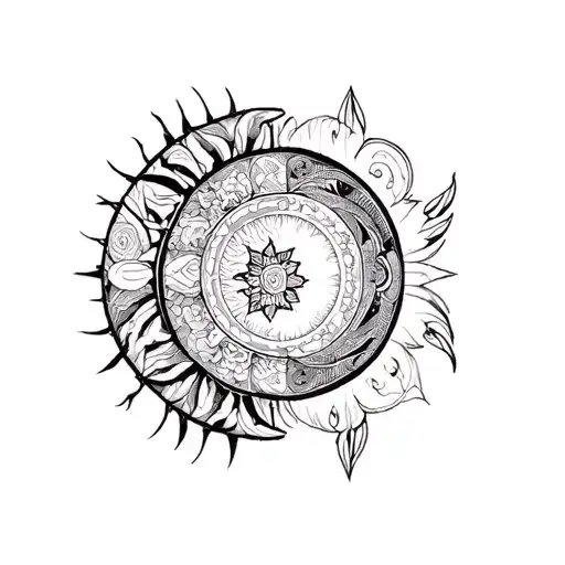 the four elements tattoo design idea