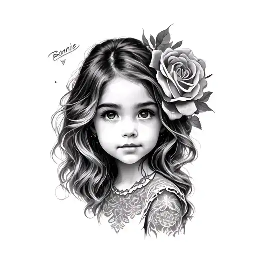 bonnie daughter tattoo design idea