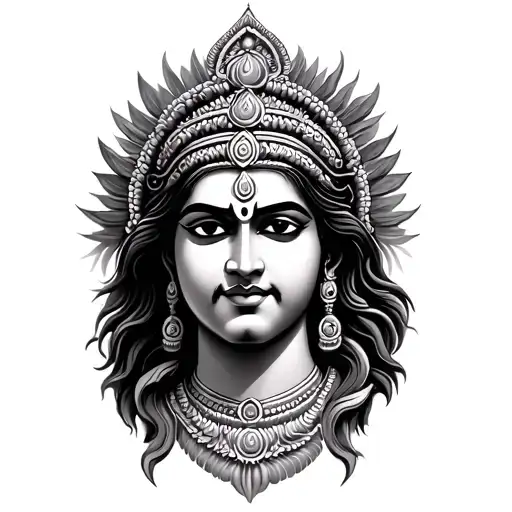murugan vel tattoo design idea