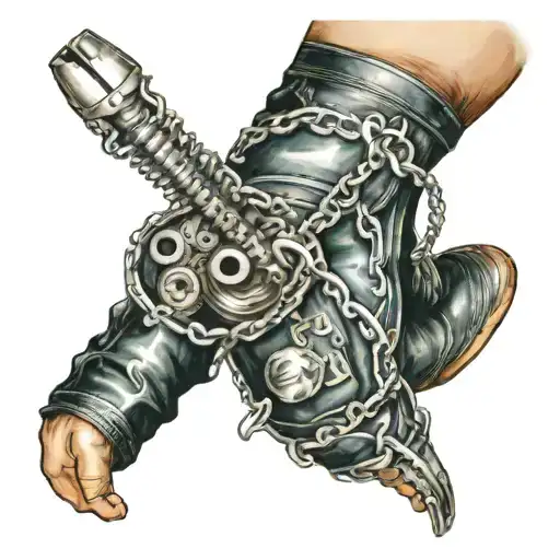 zipper from trousers from it stars planets and the universe tattoo design idea