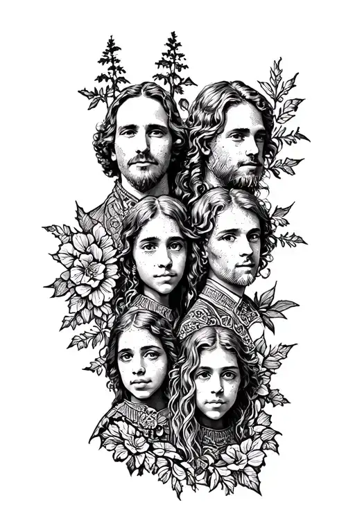 Washington State, 3 brothers, family tattoo design idea