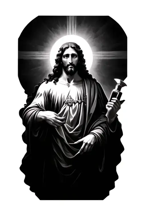 Ave Christus Rex tattoo design idea