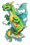 minecraft change dragon holding tattoo design idea