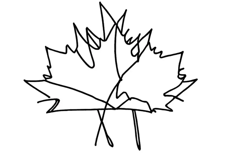 Canada and Sweden merging together tattoo design idea