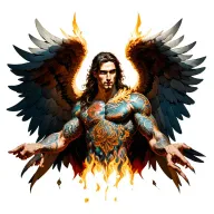 archangel uriel tattoo design idea