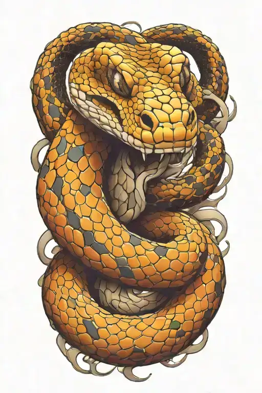 Snake tattoo design idea