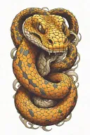 Snake tattoo design idea
