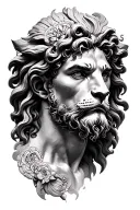 Leon and Greek mythology tattoo design idea