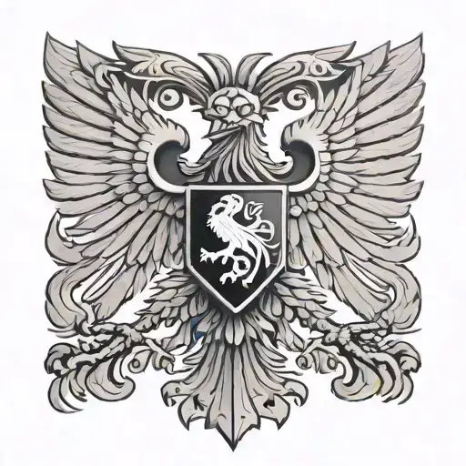 Albania Double Headed Eagle tattoo design idea