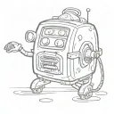 brave little toaster tattoo design idea