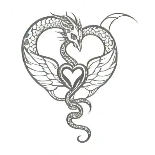snake, day of the dead, dragon, heart, wings, angel tattoo design idea
