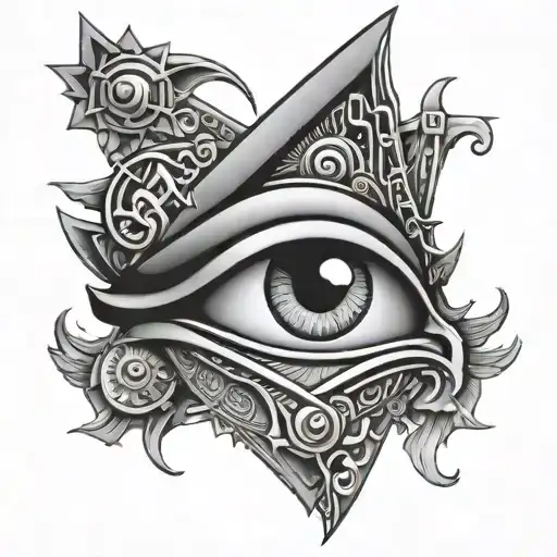 eye of osiris tattoo design idea