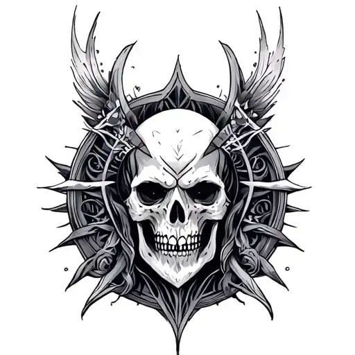 Heretic tattoo design idea