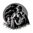 family tattoo design idea