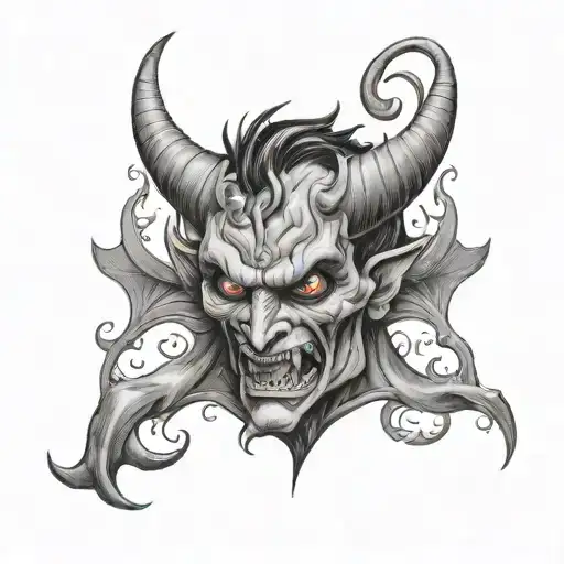 Devil Huma tattoo design idea