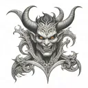 Devil Huma tattoo design idea