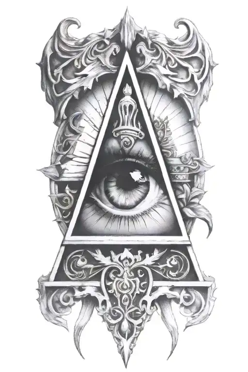 dead half alive tattoo design idea