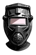 welding mask with tig torch transforming tattoo design idea