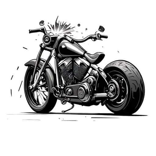 motorcycle welding wrenches tattoo design idea