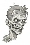 zombie tattoo design idea