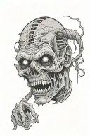 zombie tattoo design idea