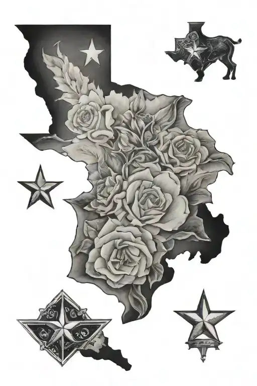 Texas themed tattoo tattoo design idea