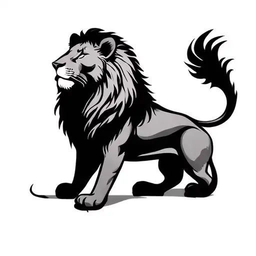 submissive, leo zodiac sign, devoted tattoo design idea