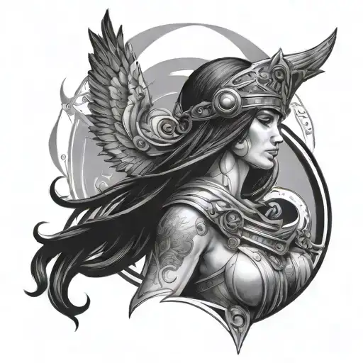 Vi Arcane Athena tattoo design idea