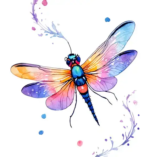 feminine simple firefly tattoo design idea