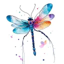 feminine simple firefly tattoo design idea