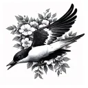 swallows tattoo design idea
