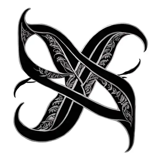 Two Word Ambigram Generator tattoo design idea