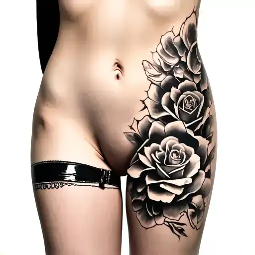 femboy bottom part tattoo design idea