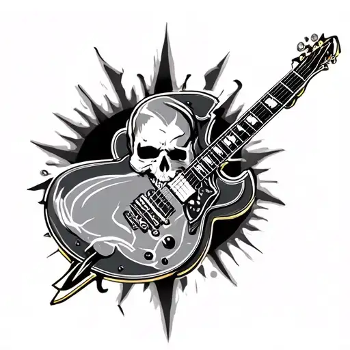 Rockstar tattoo design idea