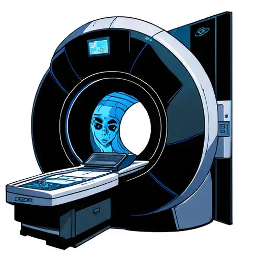 CT scanner machine tattoo design idea