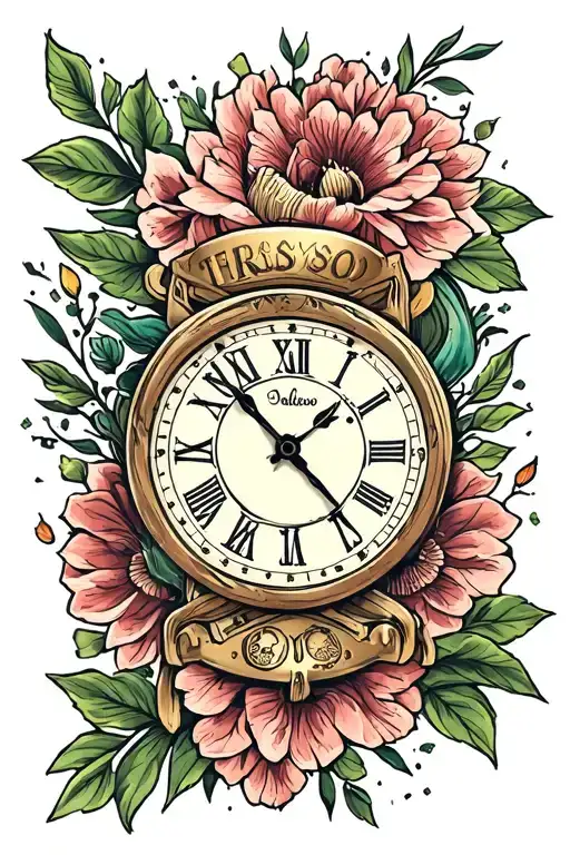 No amount of money ever bought a second of time tattoo design idea