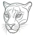 panther head tattoo design idea