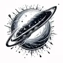 comet tattoo design idea