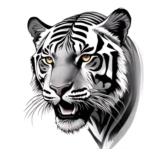 White Tiger tattoo design idea