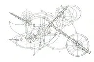 tattoo for placement on the collarbone and neck in the middle of the key located by the atom tattoo design idea