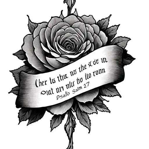 Psalm 127 tattoo design idea