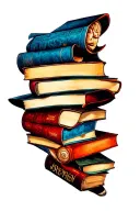 Stephen king books theme tattoo design idea