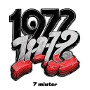 1979 written in type writter format with 7 minutes written in red through it tattoo design idea