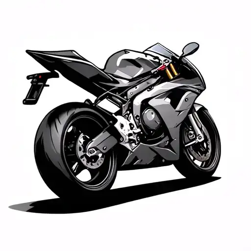 Sportbike tattoo design idea